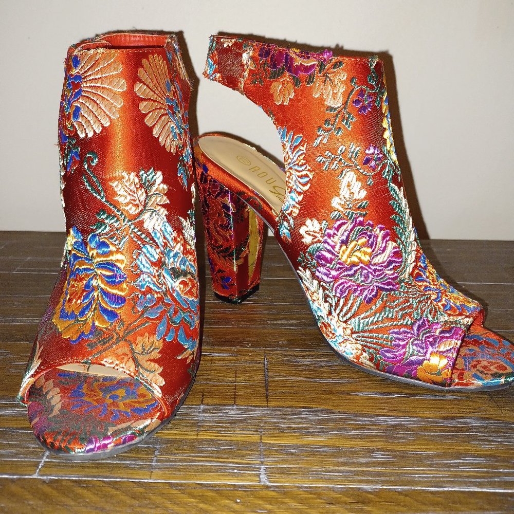 Cheongsam inspired heels